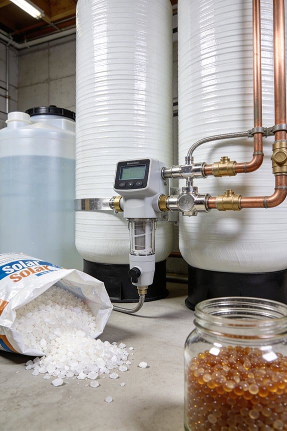 initiate water softener regeneration cycle