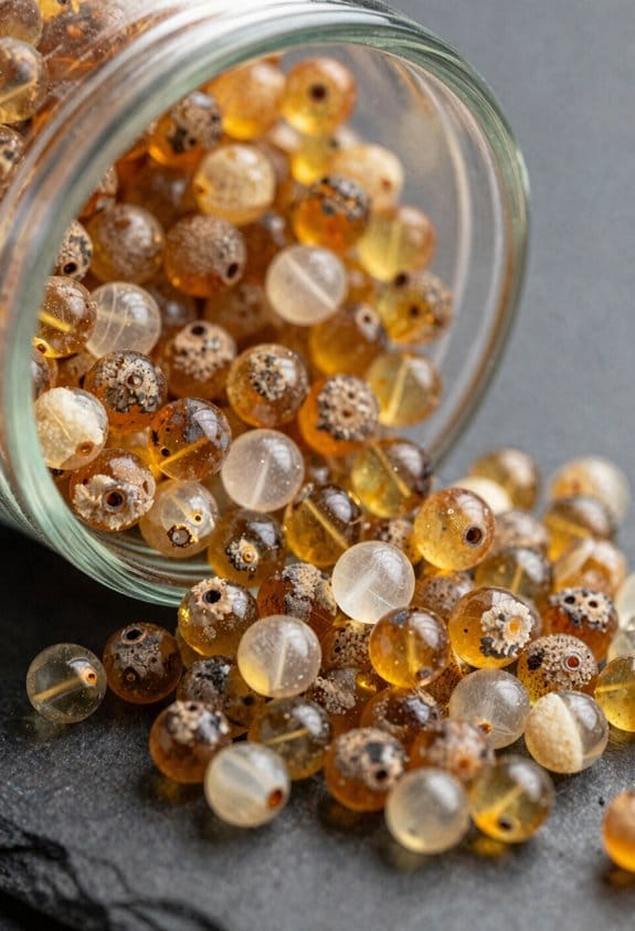 iron coated resin bead degradation