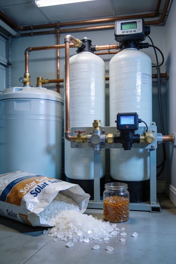refill brine tank immediately rinse