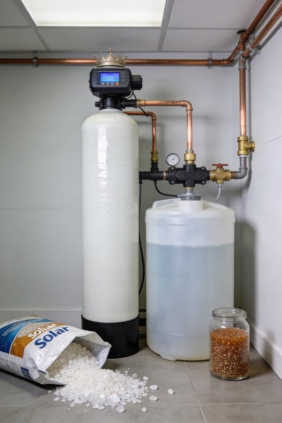 salt based regeneration reservoir
