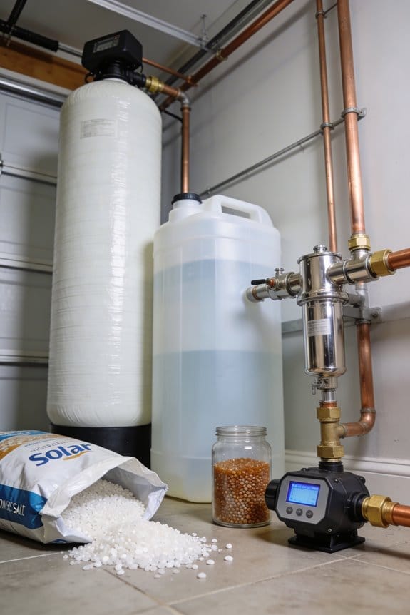 set water softener hardness