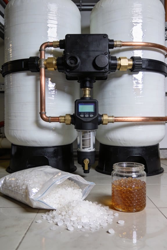 water softener leaking causes